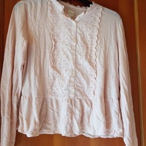 Le Vie Rebecca Taylor pink M t shirt blouse